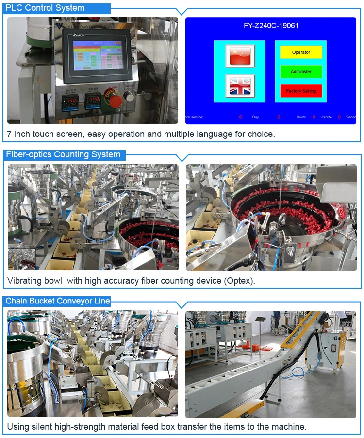 Custom Fastener Hardware Screws Bolts Nails Furniture Plastic Anchor Spare Parts Toy Bricks Pack Packing Counting Weighing Bagging Boxing Packaging Machine